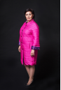Женское пальто из текстиля с воротником 8009332