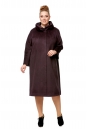 Женское пальто из текстиля с воротником 8009910