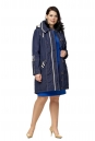 Женское пальто из текстиля с капюшоном 8010419