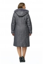 Женское пальто из текстиля с капюшоном, отделка песец 8010430-3