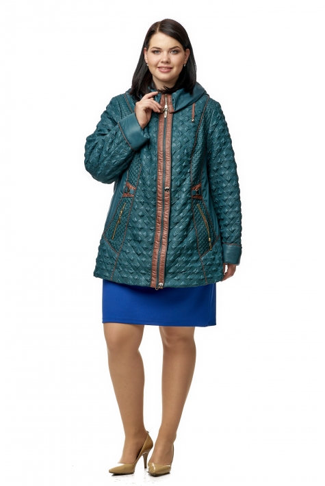 Куртка женская из текстиля с капюшоном 8010514