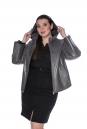Женская кожаная куртка из натуральной кожи с капюшоном 8011563-4