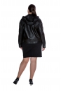 Женская кожаная куртка из натуральной кожи с капюшоном 8011566-3