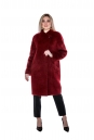 Женское пальто из текстиля с воротником 8011719