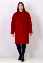 Женское пальто из текстиля с воротником 8011721