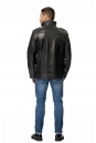 Мужская кожаная куртка из натуральной кожи на меху с воротником 8011757-3