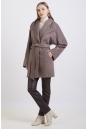 Женское пальто из текстиля с воротником 8011806