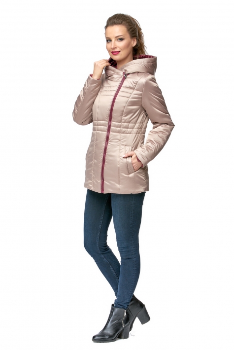 Куртка женская из текстиля с капюшоном 8011823