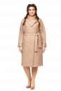 Женское пальто из текстиля с воротником 8011914