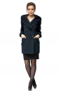 Женское пальто из текстиля с капюшоном 8012039