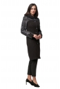 Женское пальто из текстиля с капюшоном 8012498-2