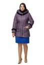 Куртка женская из текстиля с капюшоном, отделка кролик 8012664-2
