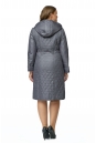 Женское пальто из текстиля с капюшоном, отделка искусственный мех 8012692-3
