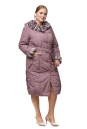 Женское пальто из текстиля с капюшоном, отделка искусственный мех 8012718-2