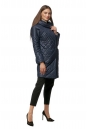 Женское пальто из текстиля с капюшоном 8013512-2