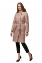 Женское пальто из текстиля с капюшоном 8013521-2