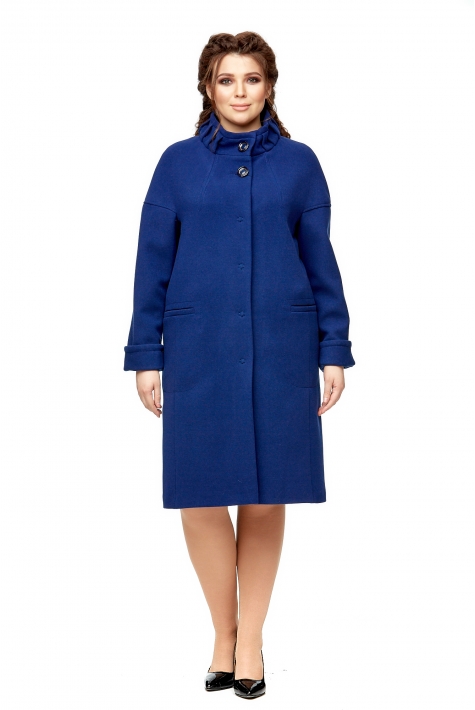 Женское пальто из текстиля с воротником 8013683