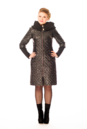 Женское пальто из текстиля с капюшоном 8015964