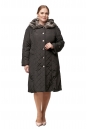 Женское пальто из текстиля с воротником 8015973
