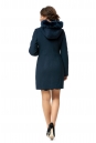 Женское пальто из текстиля с воротником, отделка песец 8016379-3