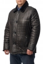 Мужская кожаная куртка из натуральной кожи с воротником, отделка овчина 8017304