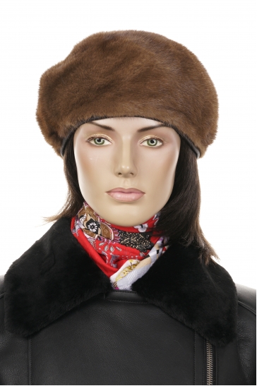 Шапка женская из норки
