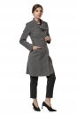 Женское пальто из текстиля с воротником 8017764