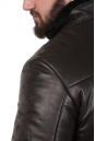 Мужская кожаная куртка из натуральной кожи на меху с воротником 8022849-2