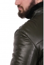 Мужская кожаная куртка из натуральной кожи на меху с воротником 8022851-3
