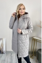 Женское пальто из текстиля с капюшоном 8024048-3