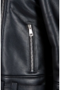 Женская кожаная куртка из эко-кожи с воротником, отделка искусственный мех 8024459-3