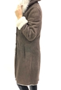 Дубленка женская из натуральной овчины с капюшоном, отделка тоскана 0701747-2