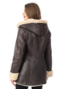 Женская кожаная куртка из натуральной кожи на меху с капюшоном 3600239-3