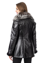 Женская кожаная куртка из натуральной кожи на меху с воротником, отделка лиса 3600246-3