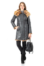 Женское кожаное пальто из натуральной кожи на меху с капюшоном 3600251-2