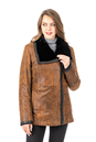 Женская кожаная куртка из натуральной кожи на меху с воротником 3600255