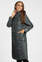 Женское пальто из текстиля с капюшоном 1000955