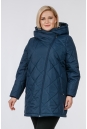 Женское пальто из текстиля с капюшоном 1001231