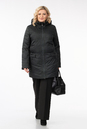 Женское пальто из текстиля с капюшоном 1001240-2