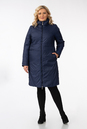 Женское пальто из текстиля с капюшоном 1001263-2