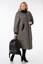 Женское пальто из текстиля с капюшоном 1001273-2