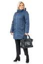 Женское пальто из текстиля с капюшоном 1001290-2