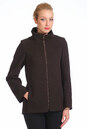 Женское пальто из текстиля с воротником 3000111