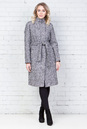 Женское пальто из текстиля с воротником, отделка чернобурка 3000559-4