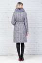 Женское пальто из текстиля с воротником, отделка чернобурка 3000559-3