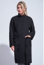 Женское пальто из текстиля с воротником 3000779