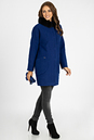 Женское пальто из текстиля с воротником, отделка песец 3000841-2